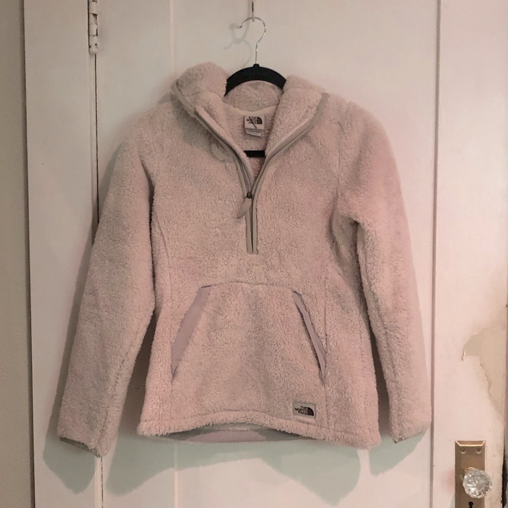 The North Face Campshire Pullover Hoodie Sweater Size XS Sherpa Fleece 1/2 Zip